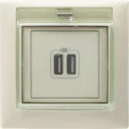 VALENA Рамка 1 пост IP44 слоновая кость