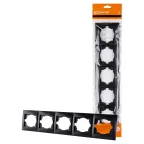                  Рамка 5-ти постовая горизонтальная графит "Лама" | SQ1815-0637 | TDM
               