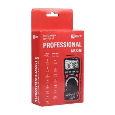 Мультиметр цифровой MS8236 EKF Professional|In-180701-pm8236|EKF
