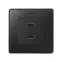 Simon 82 Накладка для коннектора 2*USB 2.0 типа А, "мама", S82, S82N, S82 Detail, графит | 8201090-038 | Simon