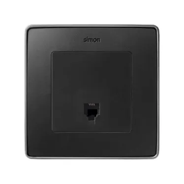 Simon 82 Накладка на телефонную розетку RJ-11, RJ-12, S82 Detail, графит | 82062-68 | Simon