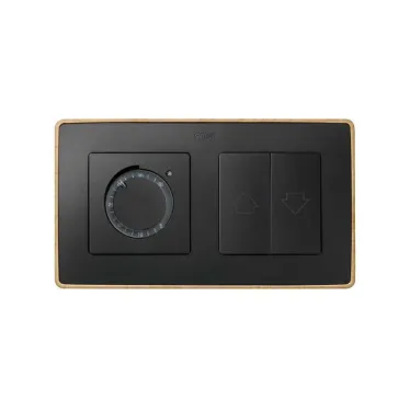 Simon 82 Рамка декоративная, 2 поста, Select, S82 Detail, графит-дерево (Бук) | 8201620-271 | Simon