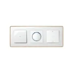 Simon 82 Рамка декоративная, 3 поста, Select, S82 Detail, белый-дерево (Бук) | 8201630-270 | Simon