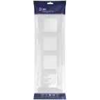 Рамка для розеток и выключателей Elegance 14-5014-01М Classic, на 4 поста, белый матовый