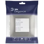 Рамка для розеток и выключателей Elegance 14-5001-16 на 1 пост, титан