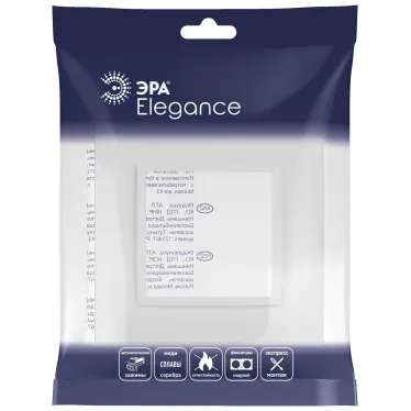 Рамка для розеток и выключателей Elegance 14-5011-01М Classic, на 1 пост, белый матовый