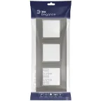 Рамка для розеток и выключателей Elegance 14-5013-16 Classic, на 3 поста, титан