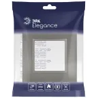 Рамка для розеток и выключателей Elegance 14-5011-16 Classic, на 1 пост, титан