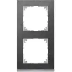 M-Pure D?cor 2-постовая рамка, сланец/цвет алюминия | MTN4020-3669 | Schneider Electric
