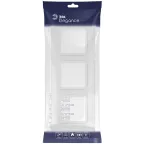 Рамка для розеток и выключателей Elegance 14-5013-01М Classic, на 3 поста, белый матовый