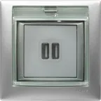 VALENA Рамка 1 пост алюминий IP44