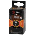 Лампа светодиодная F-LED P45-7W-827-E14 gold (филамент, шар золот, 7Вт, тепл, E14) | Б0047016 | ЭРА