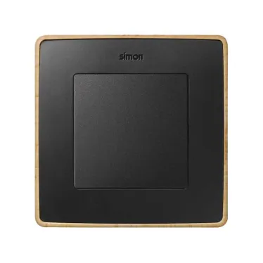 Simon 82 Рамка декоративная, 1 пост, Select, S82 Detail, графит-дерево (Бук) | 8201610-271 | Simon