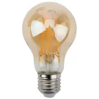 Лампа светодиодная F-LED A60-13W-827-E27 gold (филамент, груша золот., 13Вт, тепл, Е27) | Б0044091 | ЭРА