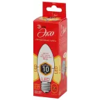 Лампа cветодиодная ECO LED B35-10W-827-E27 (диод, свеча, 10Вт, тепл, E27) (10/100/3500) | Б0032962 | ЭРА
