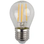 Лампа светодиодная F-LED P45-5W-840-E27 Лампы СВЕТОДИОДНЫЕ F-LED ЭРА (филамент, шар, 5Вт, нейтр, E27), | Б0039191 | ЭРА