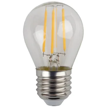 Лампа светодиодная F-LED P45-5W-840-E27 Лампы СВЕТОДИОДНЫЕ F-LED ЭРА (филамент, шар, 5Вт, нейтр, E27), | Б0039191 | ЭРА