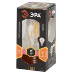 Лампа светодиодная LED 5Вт Е27 220В 2700К F-LED А60 груша | Б0019010 | ЭРА