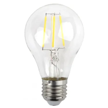 Лампа светодиодная LED 5Вт Е27 220В 2700К F-LED А60 груша | Б0019010 | ЭРА
