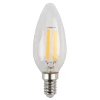 Лампа светодиодная F-LED B35-5W-840-E14 (филамент, свеча, 5Вт, нейтр, E14) | Б0043449 | ЭРА
