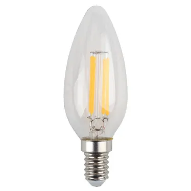 Лампа светодиодная F-LED B35-5W-840-E14 (филамент, свеча, 5Вт, нейтр, E14) | Б0043449 | ЭРА