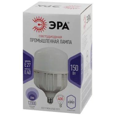 Лампа светодиодная промышленная LED POWER T160-150W-6500-E27/E40 (диод, колокол, 150Вт, холодн, E27/E40) (6/96) | Б0049106 | ЭРА