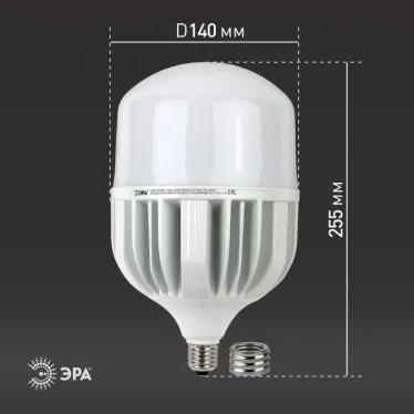 Лампа светодиодная промышленная LED POWER T160-150W-6500-E27/E40 (диод, колокол, 150Вт, холодн, E27/E40) (6/96) | Б0049106 | ЭРА