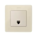Simon 82 Накладка на телефонную розетку RJ-11, RJ-12, S82 Detail слоновая кость | 82062-61 | Simon
