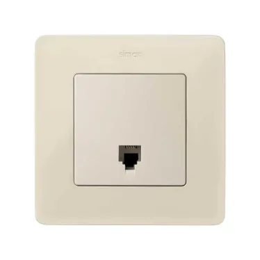 Simon 82 Накладка на телефонную розетку RJ-11, RJ-12, S82 Detail слоновая кость | 82062-61 | Simon