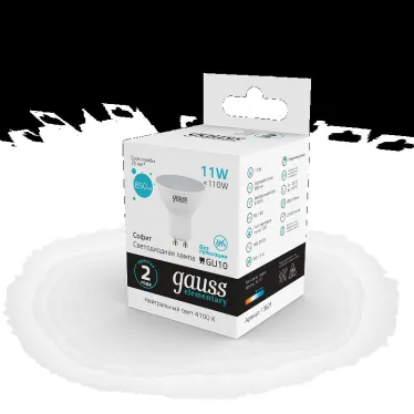 Лампа светодиодная Elementary MR16 11W 850lm 4100K GU10 LED 1/10/100 | 13621 | Gauss