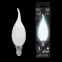 Лампа светодиодная Filament Свеча на ветру 9W 610lm 4100К Е14 milky LED 1/10/50 | 104201209 | Gauss