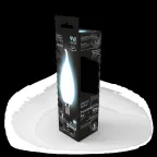 Лампа светодиодная Filament Свеча на ветру 9W 610lm 4100К Е14 milky LED 1/10/50 | 104201209 | Gauss