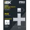 Светильник LED X-образн. 1010 12Вт 4000К 180х180мм чер. IEK