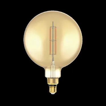 Лампа светодиодная LED Vintage Filament Straight G200 6W E27 200*283mm Amber 890lm 2700K 1/6 | 154802118 | Gauss