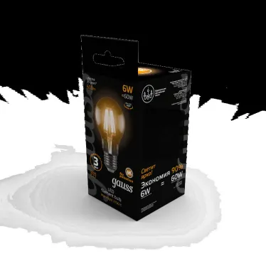Лампа светодиодная LED 6Вт E27 220В 2700К A60 | 102802106 | Gauss