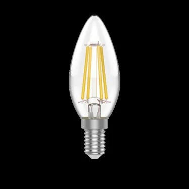 Лампа светодиодная Basic Filament Свеча 4,5W 400lm 2700К Е14 LED 1/10/50 | 1031115 | Gauss