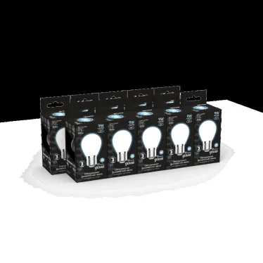Лампа светодиодная Filament Шар 9W 610lm 4100К Е27 milky LED 1/10/50 | 105202209 | Gauss