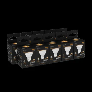 Лампа светодиодная MR16 9W 830lm 3000K GU10 LED 1/10/100 | 101506109 | Gauss
