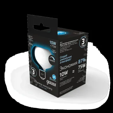 Лампа светодиодная Filament А190 10W 890lm 4100К Е27 milky диммируемая LED 1/6 | 1017802210-D | Gauss