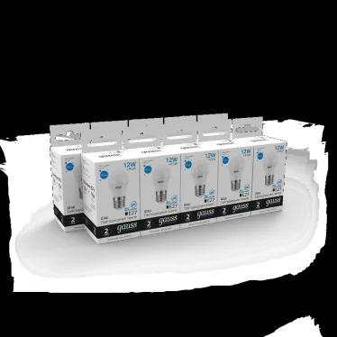 Лампа светодиодная Elementary Шар 12W 950lm 6500K Е27 LED 1/10/100 | 53232 | Gauss