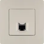 ETIKA Розетка компьютерная RJ45 категория 5 UTP слоновая кость