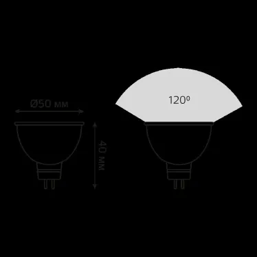 Лампа светодиодная Elementary MR16 11W 850lm 6500K GU5.3 LED 1/10/100 | 13531 | Gauss