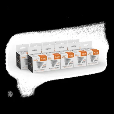 Лампа светодиодная Basic MR16 6,5W 470lm 3000K GU5.3 LED 1/10/100 | 1013517 | Gauss