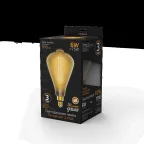Лампа светодиодная LED Vintage Filament Straight ST164 6W E27 164*297mm Amber 890lm 2700K 1/6 | 157802118 | Gauss