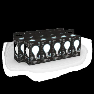 Лампа светодиодная Filament Шар 9W 610lm 4100К Е14 milky LED 1/10/50 | 105201209 | Gauss