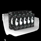 Лампа светодиодная Filament Свеча 9W 610lm 4100К Е14 milky диммируемая LED 1/10/50 | 103201209-D | Gauss