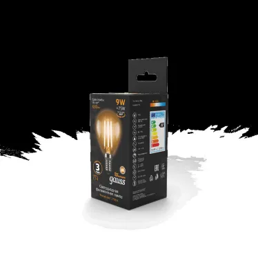 Лампа светодиодная LED Filament Шар E14 9W 680lm 2700K | 105801109 | Gauss