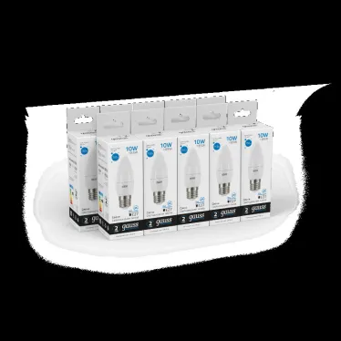 Лампа светодиодная Elementary Свеча 10W 750lm 6500K E27 LED 1/10/100 | 30230 | Gauss