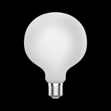 Лампа светодиодная Filament G125 10W 1100lm 4100К Е27 milky диммируемая LED 1/20 | 187202210-D | Gauss
