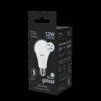 Лампа светодиодная A60 12W 1140lm 4100K Е27 шаг. диммирование LED 1/10/50 | 102502212-S | Gauss